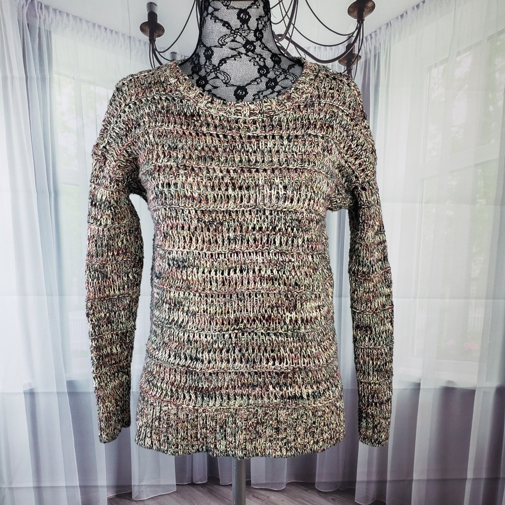 Oysho Green Red Sweater VS16☮️ - Picture 1 of 7
